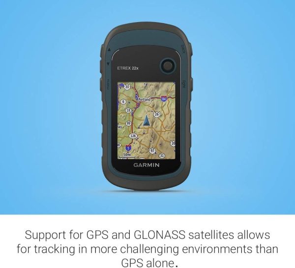 Garmin 010-02256-00 eTrex 22x, Rugged Handheld GPS Navigator, Black/Navy - Image 5