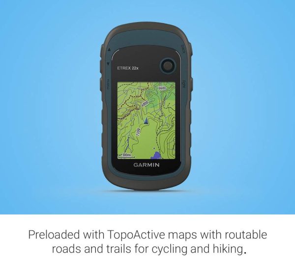 Garmin 010-02256-00 eTrex 22x, Rugged Handheld GPS Navigator, Black/Navy - Image 8