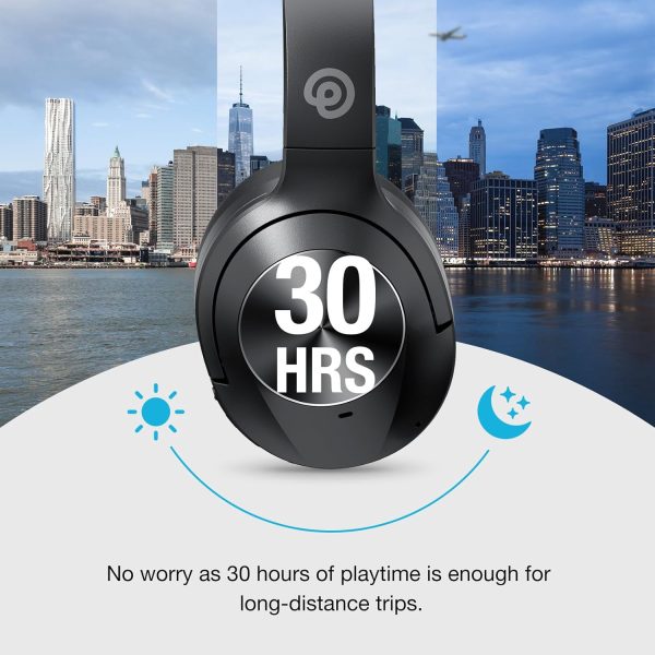 Hybrid Active Noise Cancelling Headphones, Wireless Over Ear Bluetooth Headphones, Headphones Wireless with Transparency Mode, Deep Bass, Comfort Fit Ear Cups, 30 Hrs, for Home Office Travel - Image 8