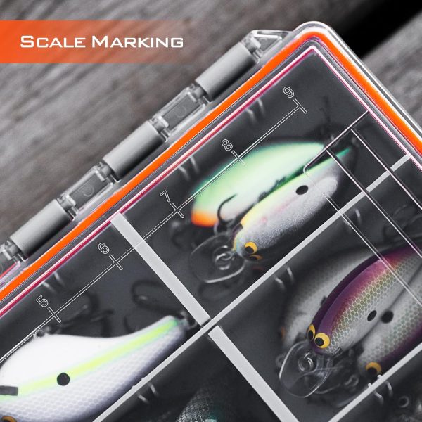 KastKing HyperSeal Waterproof Fishing Tackle Box, Waterproof 3600 and 3700 Tackle Trays, Organizer with Removable Dividers, Lure Box and Terminal Tackle Storage - Image 4
