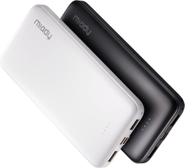 Miady 2-Pack 10000mAh Dual USB Portable Charger, USB-C Fast Charging Power Bank, Backup Charger for iPhone 15/14/13, Galaxy S23/22, Pixel and etc - Image 9