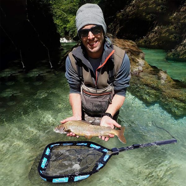 PLUSINNO Floating Fishing Net for Steelhead, Salmon, Fly, Kayak, Catfish, Bass, Trout Fishing, Rubber Coated Landing Net for Easy Catch & Release, Compact & Foldable for Easy Transportation & Storage - Image 6